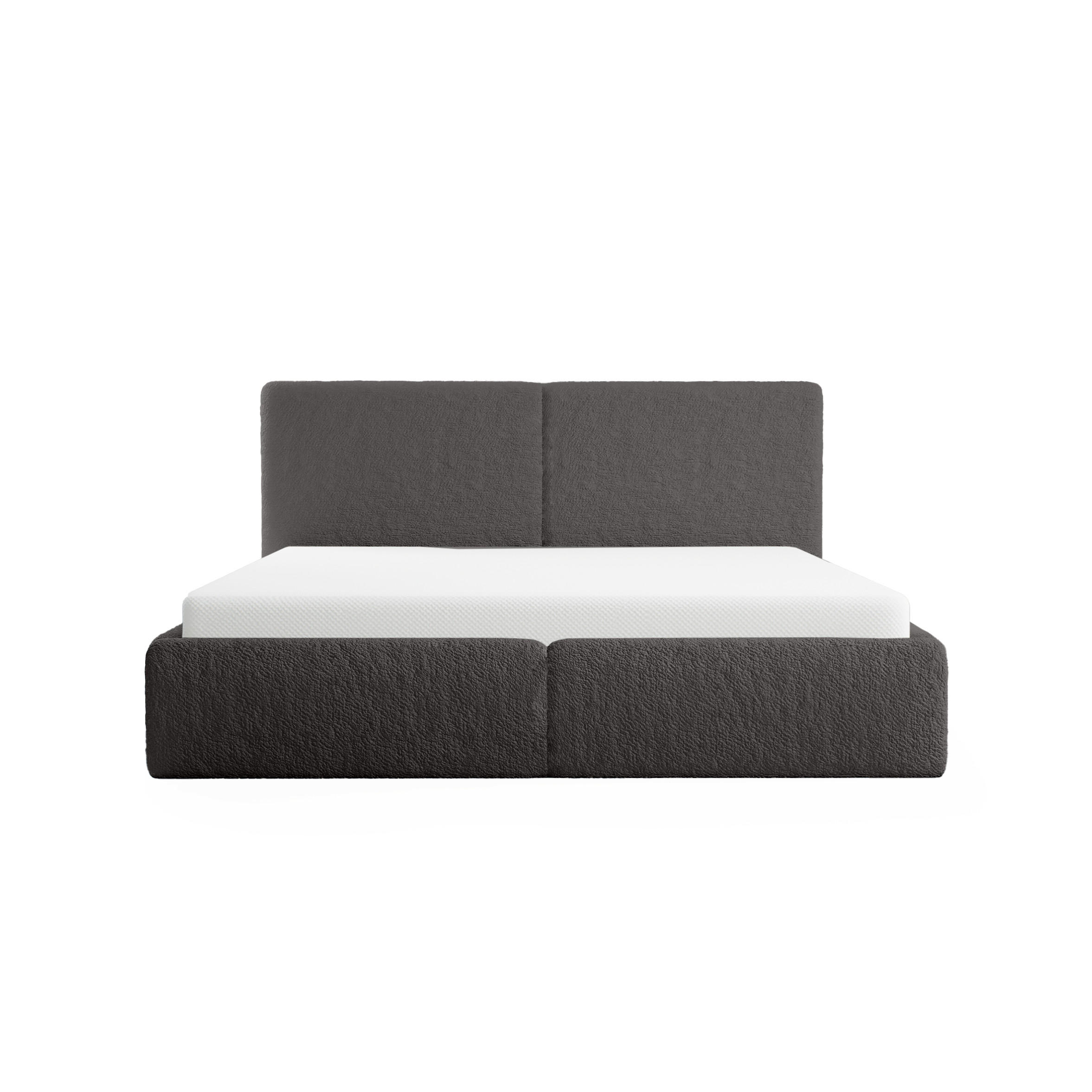 POLSTERBETT Riberia Slim 140x200 cm Grau - Grau, Holz/Textil (140/200cm) - Fedve