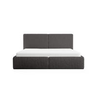 POLSTERBETT Riberia Slim 140x200 cm Grau - Grau, Holz/Textil (140/200cm) - Fedve