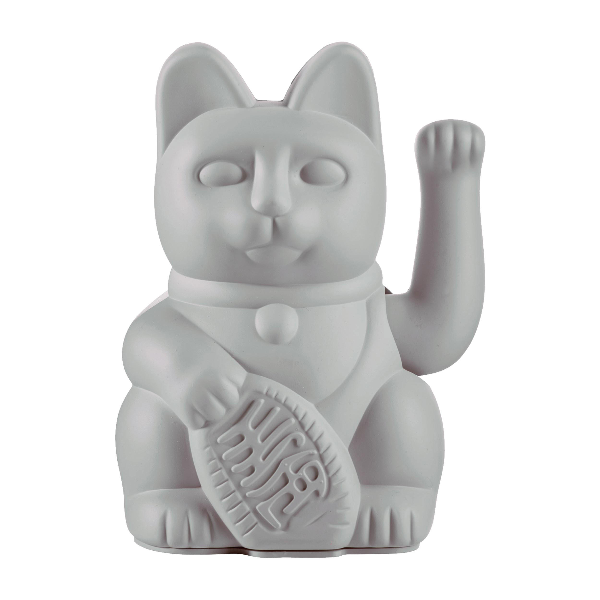 Donkey Products Winkekatze Grau 7x15x8.5 cm