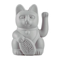WINKEKATZE Lucky Cat, Kunststoff, Grau, ca. 15 cm - Grau, Kunststoff (7/15/8.5cm) - Donkey Products