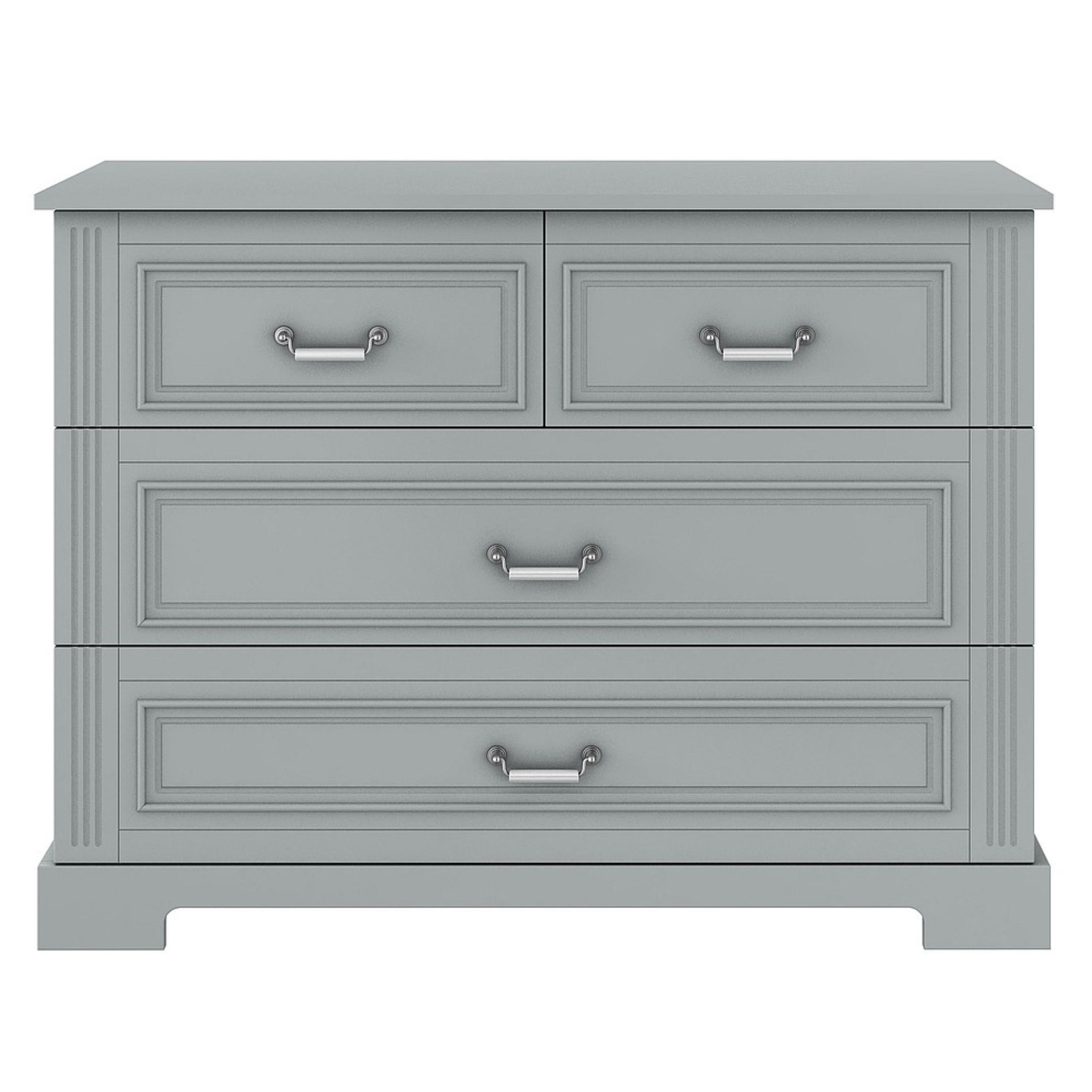 KINDERKOMMODE Ines – rustikale Eleganz und Funktionalität Grau - Grau, Holzwerkstoff (120/90/51cm) - RAUMHIRSCH FURNITURE