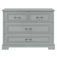 KINDERKOMMODE Ines – rustikale Eleganz und Funktionalität Grau - Grau, Holzwerkstoff (120/90/51cm) - RAUMHIRSCH FURNITURE