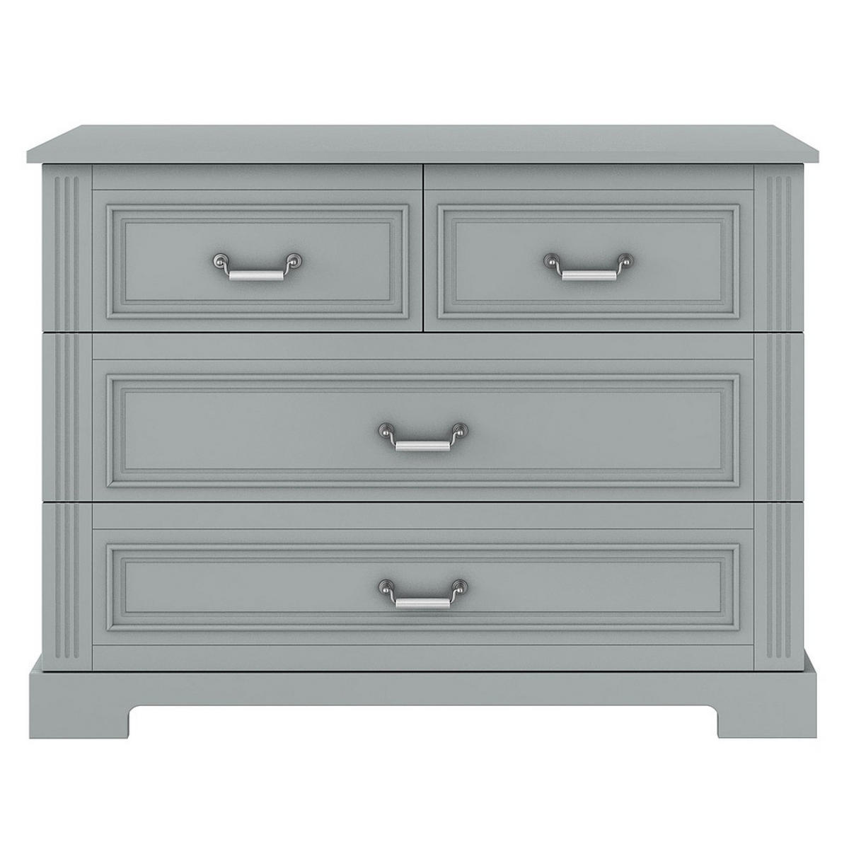 KINDERKOMMODE Ines – rustikale Eleganz und Funktionalität Grau - Grau, Holzwerkstoff (120/90/51cm) - RAUMHIRSCH FURNITURE