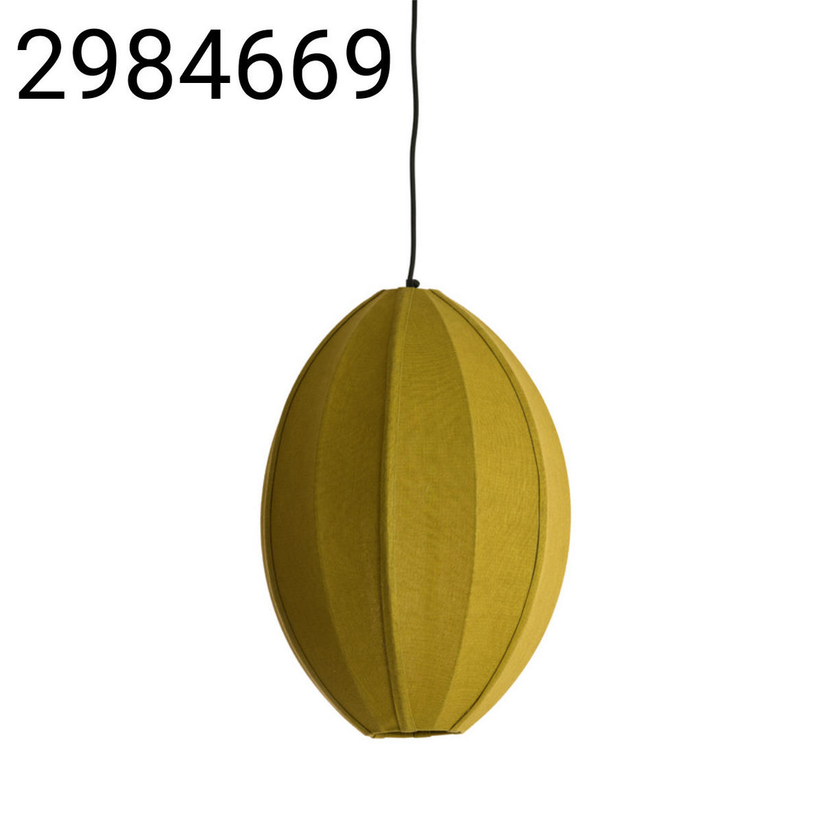 HÄNGELAMPE Milatos - Grün - 38/38/51 cm - Grün, Textil (38/38/51cm) - Light & Living