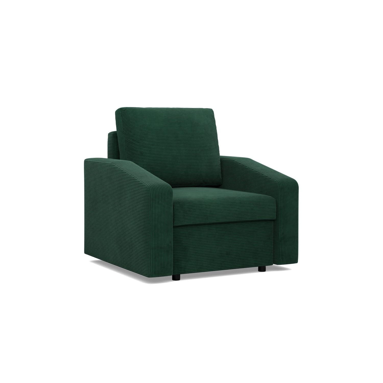 LOUNGESESSEL NEO, BONELL, Cord - Dunkelgrün - Grün, Textil (83/92/92cm) - Mebligo