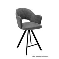 THEKENSTUHL (2er-Set) Delinda 59x104x61 Schwarz/Grau - Schwarz/Grau, Kunststoff (61/104/59cm) - 58aufmkessel