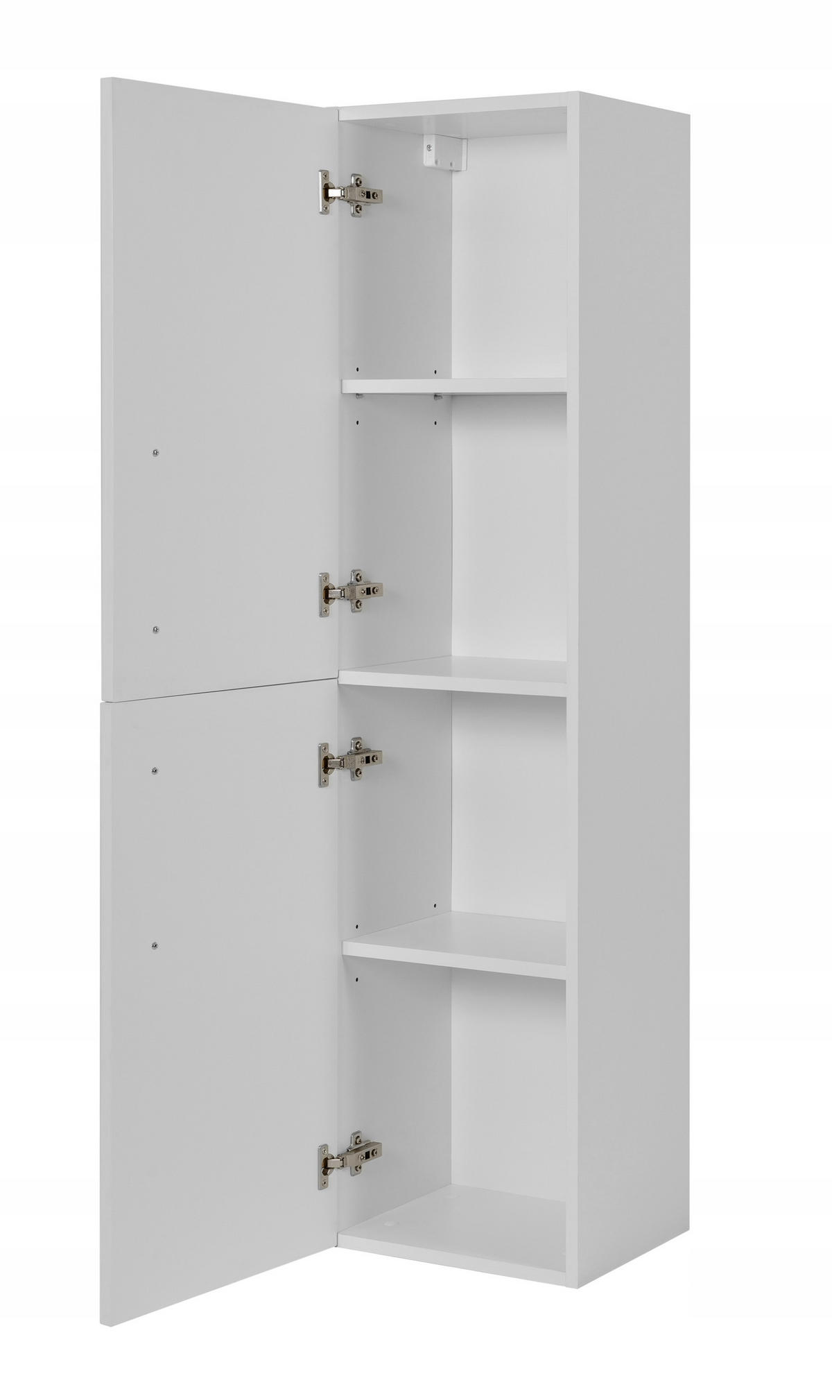 WASCHBECKUNTERSCHRANK + HÄNGESÄULE CLASSIC 80cm Mattwitte - Weiß, Holzwerkstoff (80/58/46cm) - Rodan