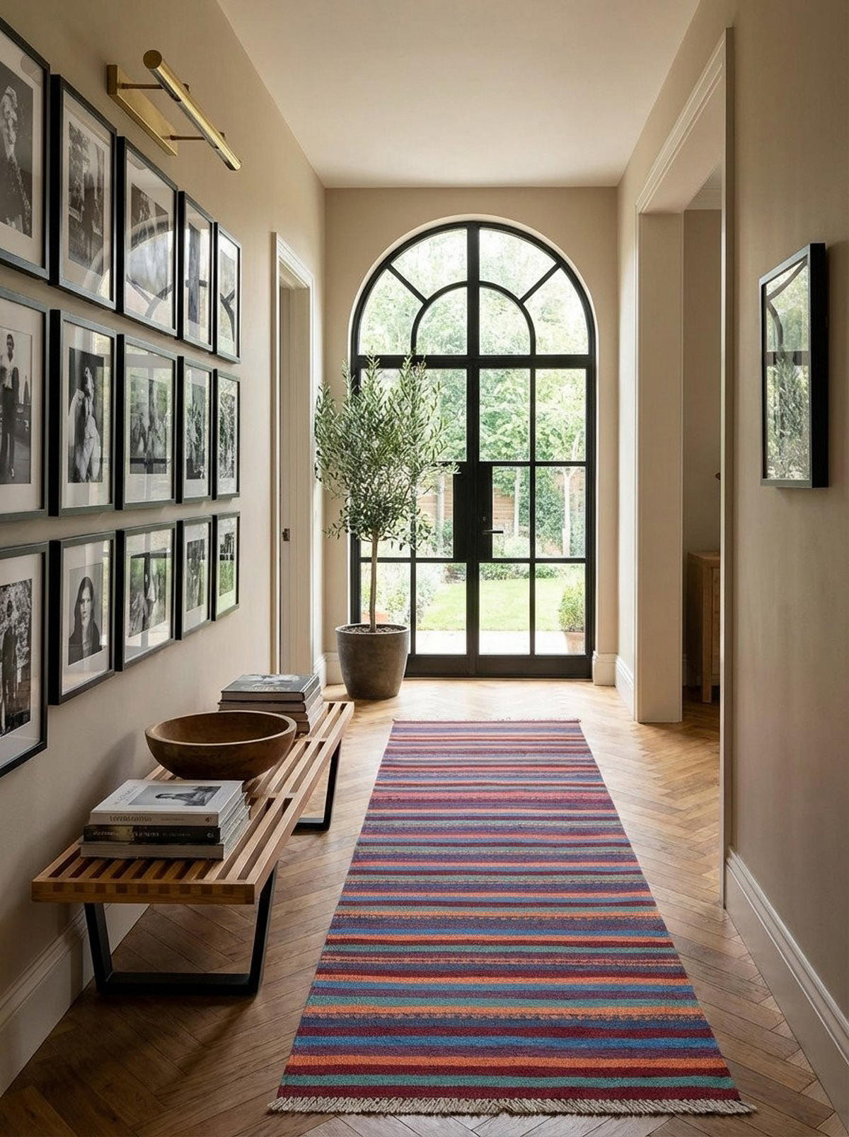 HANDWEBTEPPICH Kelim Gashgai Mehrfarbig 190/60 cm Schurwolle - Multicolor, Textil (60/190cm) - Looma