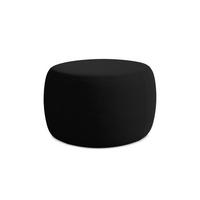 POUF Bouclé Stoff Schwarz - Schwarz, Kunststoff/Textil (76/44/67cm) - Makamii