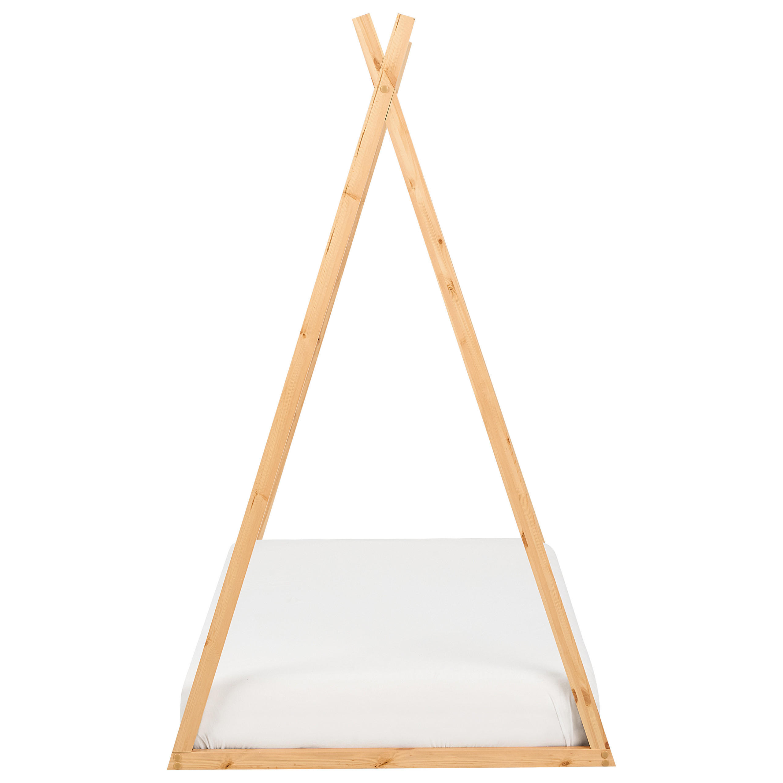 KINDERBETT Heller Holzfarbton 90-200 cm Saurat - Eschefarben, Holz (90/200cm) - Beliani