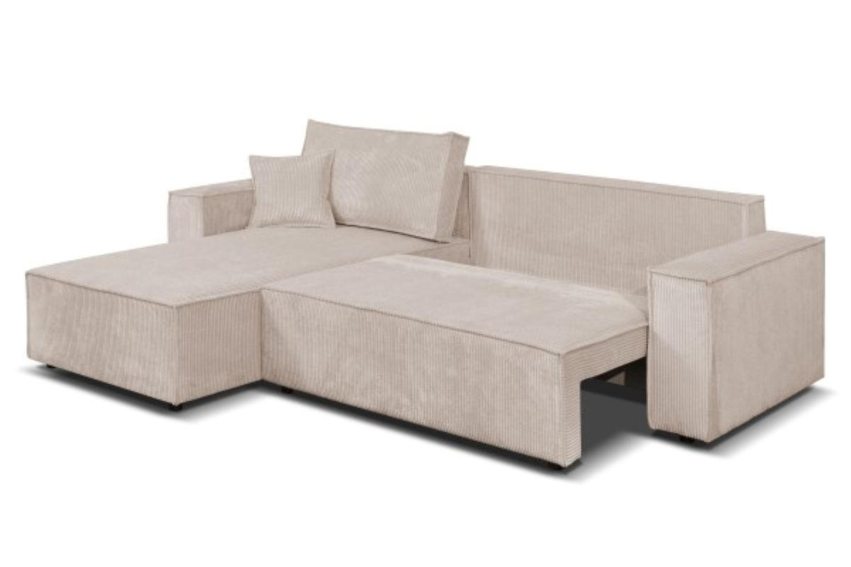 ECKSOFA Passio L-Form mit Schlaffunktion und Bettkasten 275 cm cappucino - Cappuccino, Kunststoff (275/190cm) - Margaret Hadas24