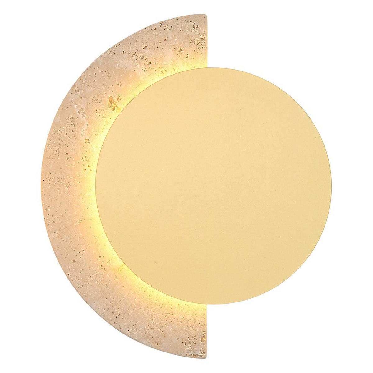 WANDLEUCHTE ROJAS Metall weiß matt, goldfarben matt, LED - Weiß, Metall (27.5/30/3.5cm) - Globo Lighting