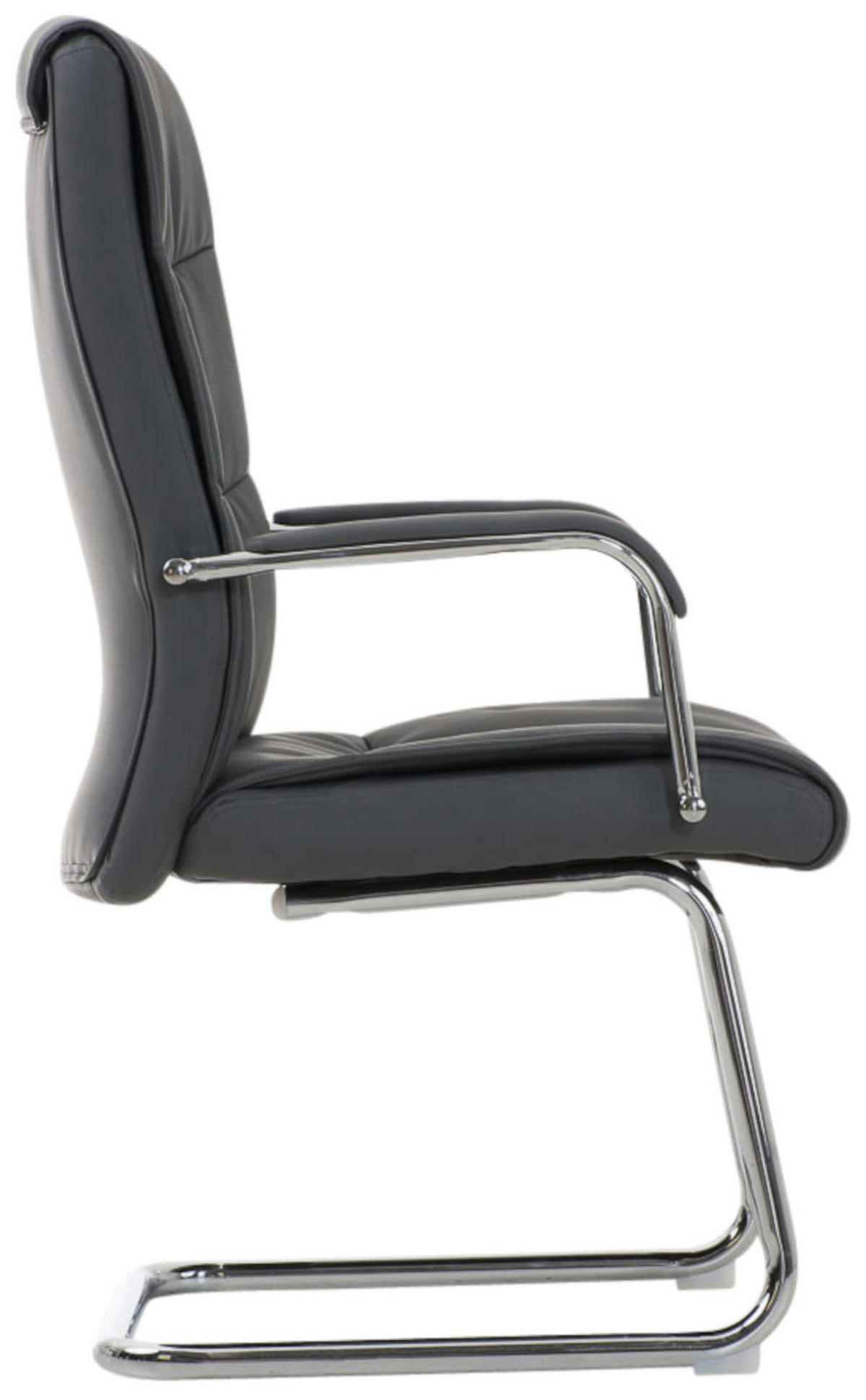 STÜHLE 2er-Set KARO 105x49x60 cm Grau Kunstleder - Grau, Leder/Metall (49/105/60cm) - DELUKE