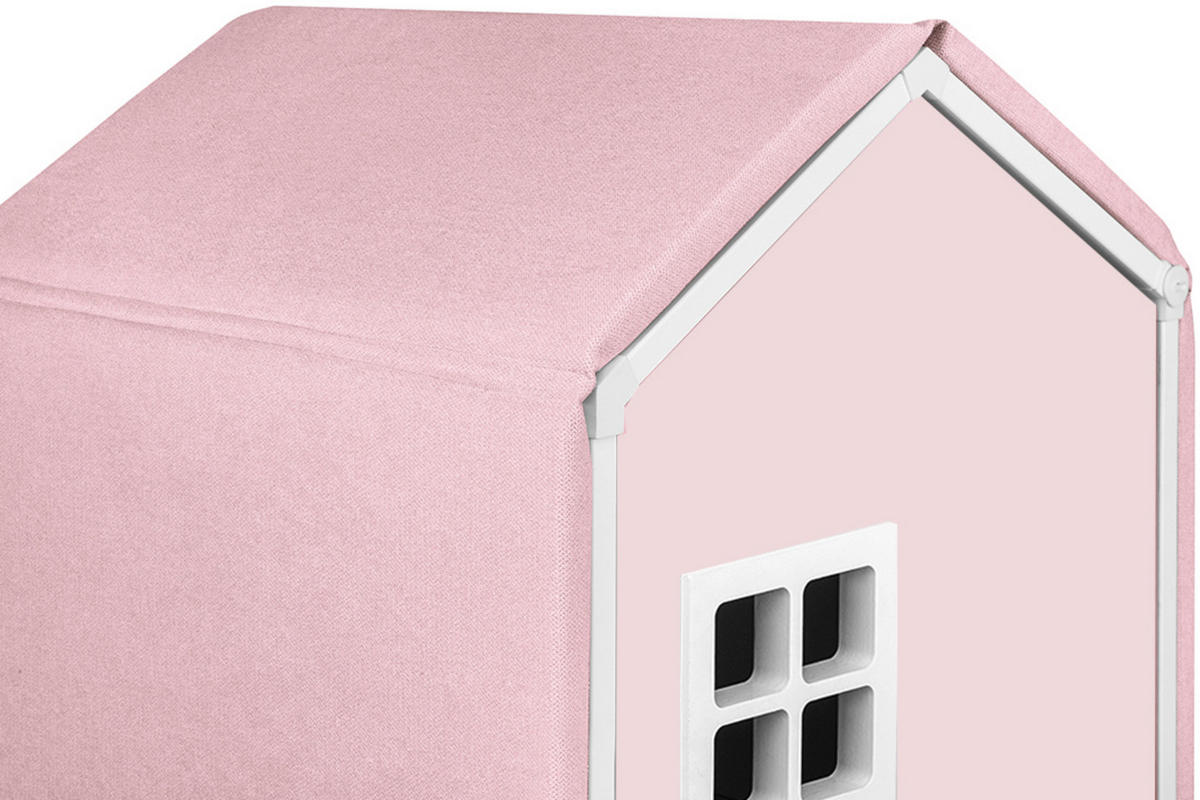 BEZUG-FÜR-KINDERKLEIDERSCHRANK MIRUM Abdeckung, Rosé - Pink, Textil (126/3/40cm) - KONSIMO®