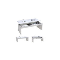 COUCHTISCH Klapptisch DARWIN 120x60cm / Weiß - Weiß, Holzwerkstoff (120/60/43cm) - Weber Industries