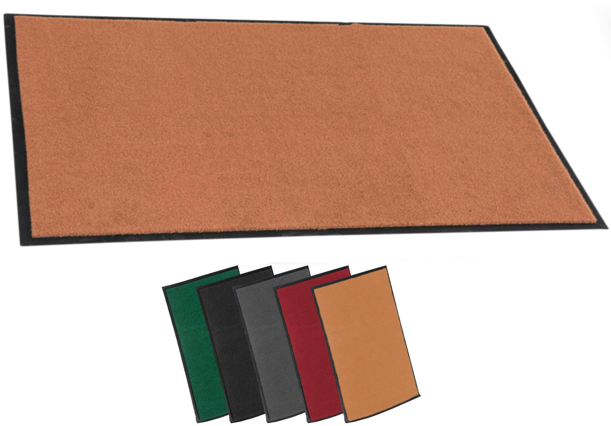 FUSSMATTE 90/60 cm Stoff coffee - Braun, Textil (90/60cm) - CLP