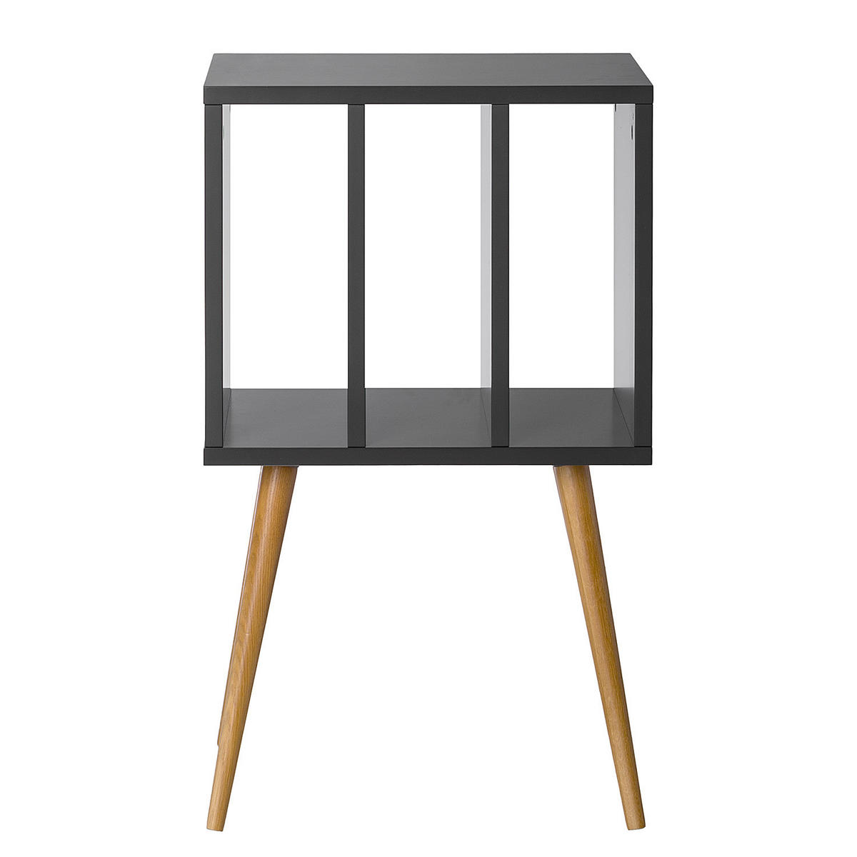 BEISTELLTISCH - MDF / Massivholz - Eichefarben/Grau, Holz/Holzwerkstoff (30/45/75cm) - home24