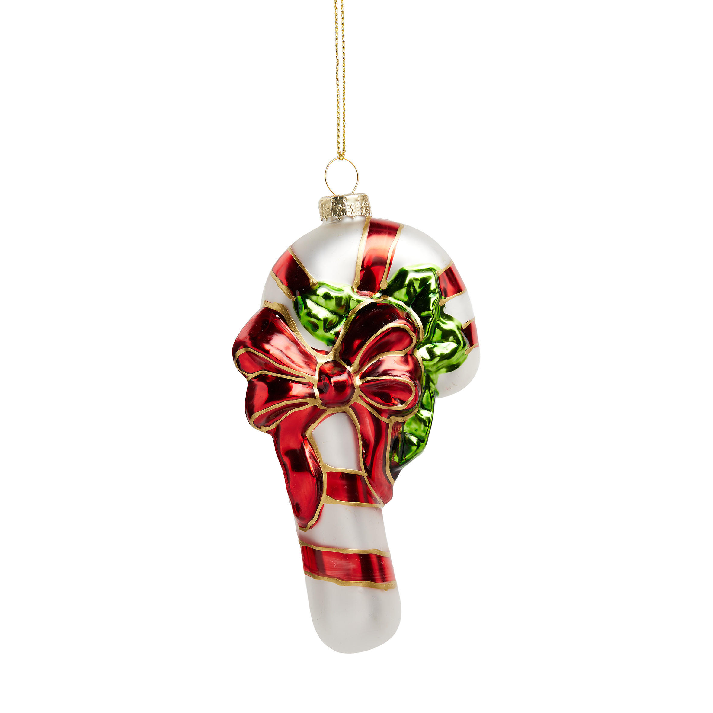 GLASKUGEL Xmasscano, Rot, 7 x 3.3 x 12 cm, Dekorative Weihnachtsdeko - Rot, Glas (3.3/7/12cm) - home&you