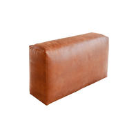 ARM- / RÜCKENLEHNE MIA Braun Lederfaserstoff - Schwarz/Braun, Leder/Kunststoff (120/72/40cm) - KAWOLA