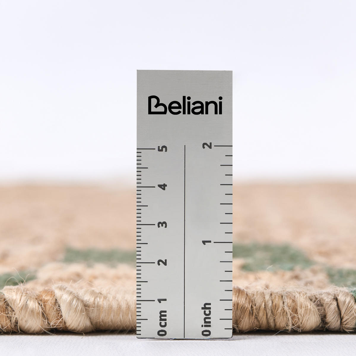 KOBEREC Béžový/Zelený 160/230 cm Juta Beed - béžová, textil (160/230cm) - Beliani
