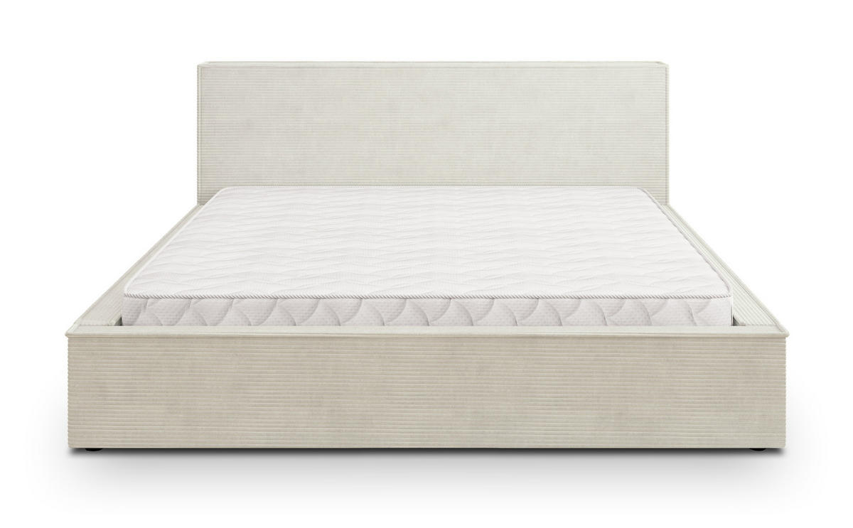ČALOUNĚNÁ Postel CELORA 200x200 cm Krémová - krémová, kompozitní dřevo/textil (200/200cm) - MASSENO