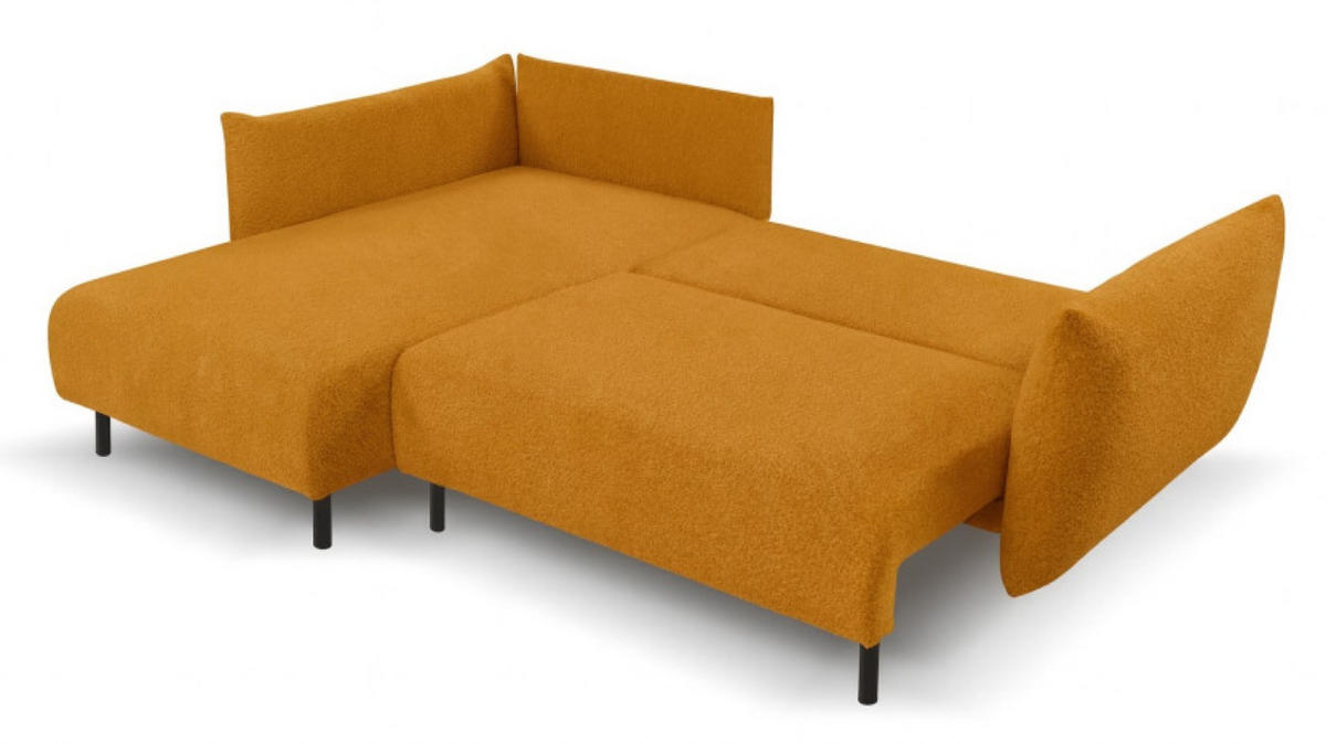 ECKSOFA Orange DELI Mit Schlaffunktion Links - Orange, Textil (257/171cm) - Sepro Meble