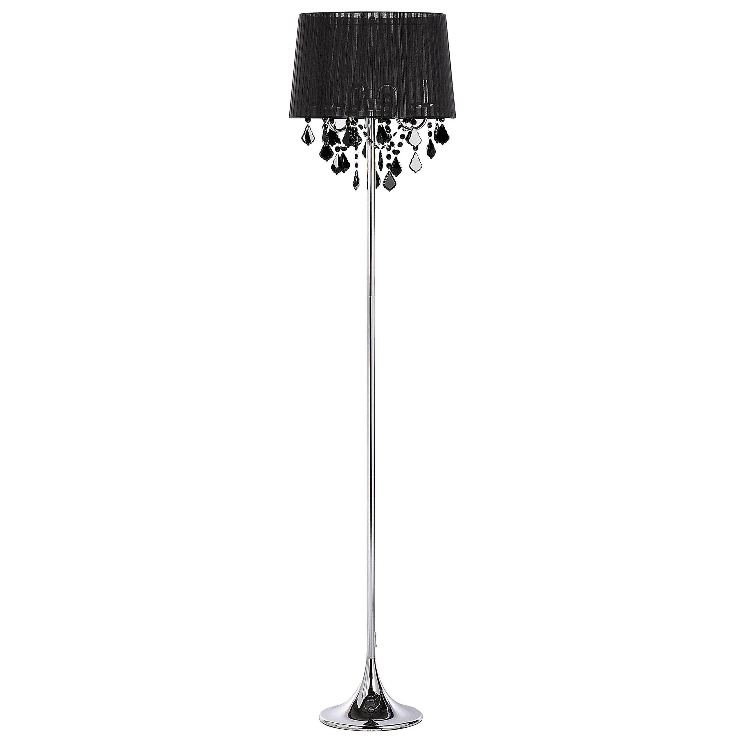 STEHLAMPE Evans 40/40/165 cm - Schwarz, Metall (40/40/165cm) - Beliani