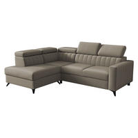 ECKSOFA Milano 2RRLXP, Seite: Links LXP+R+2R - Beige, Holz/Textil (249/195cm) - MIRJAN24