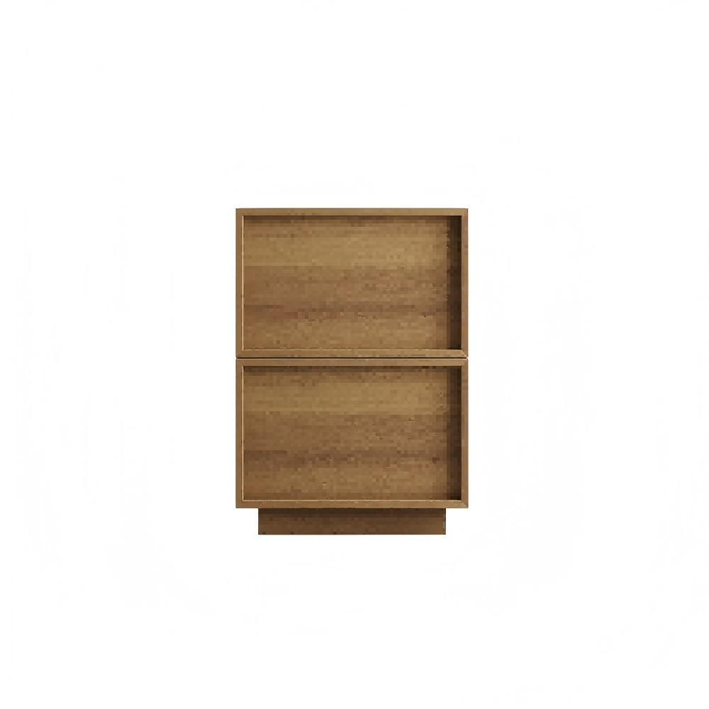 NACHTISCH EICHE 38X48X50, GRIFFLOS, MID-CENTURY - Eichefarben, Holzwerkstoff (48/50/38cm)