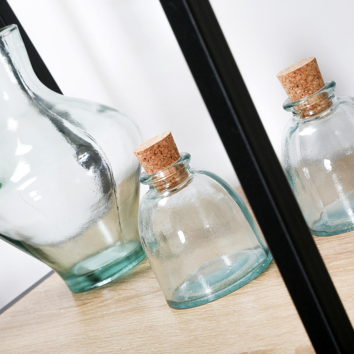 GARDEROBENSTÄNDER im industriellen Stil, 1 Regal mit 4 Etagen - Eichefarben, Holzwerkstoff (35/160/11.5cm) - Calicosy