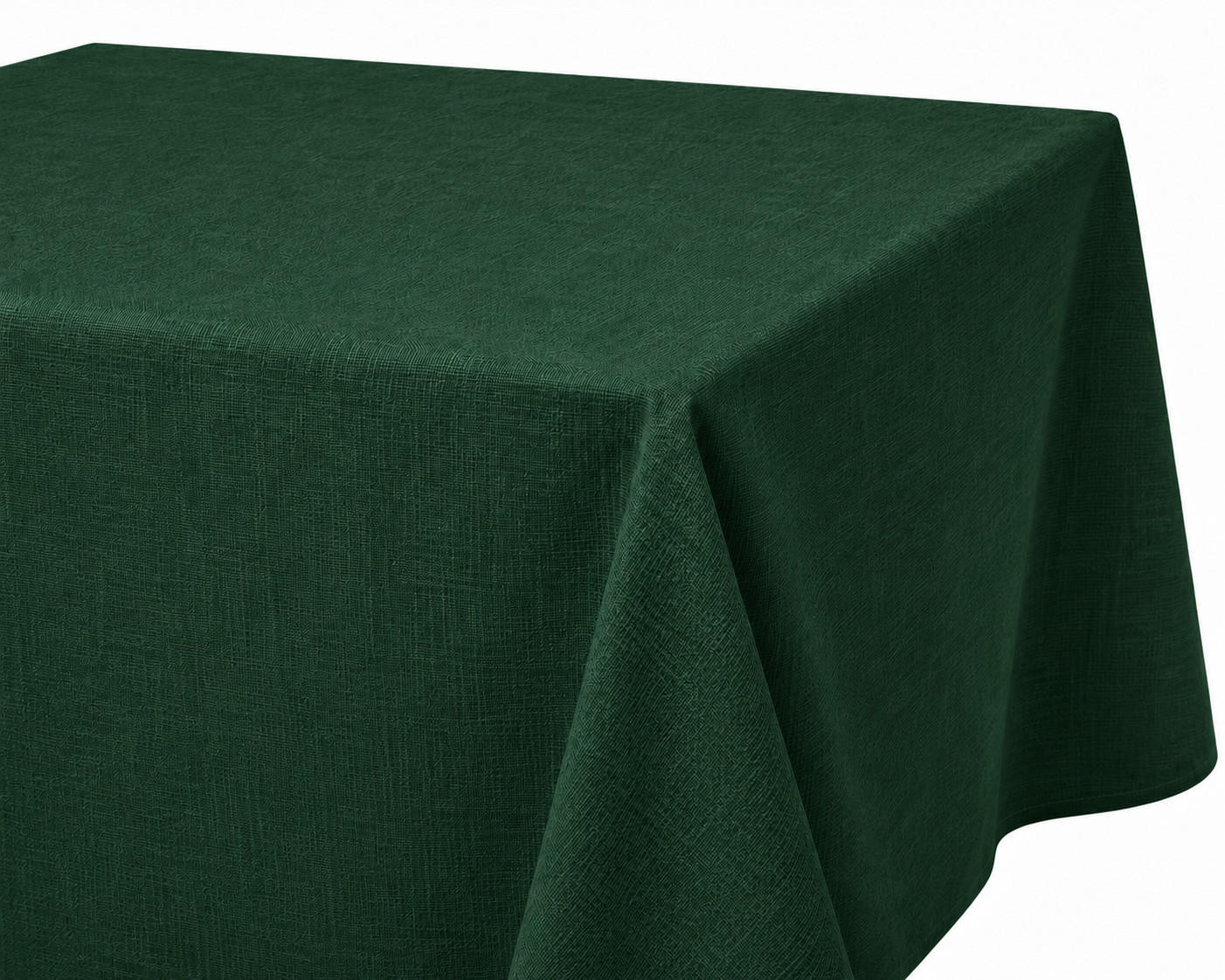 TISCHDECKE Leinenoptik 90/90 cm eckig dunkelgrün - Dunkelgrün, Kunststoff (90/90cm) - TiborTex