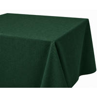TISCHDECKE Leinenoptik 90/90 cm eckig dunkelgrün - Dunkelgrün, Kunststoff (90/90cm) - TiborTex