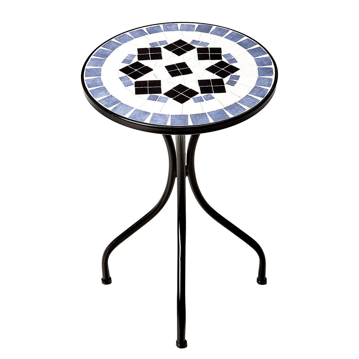 BEISTELLTISCH Palazzo - Blau, Metall (35/35/54cm) - Butlers