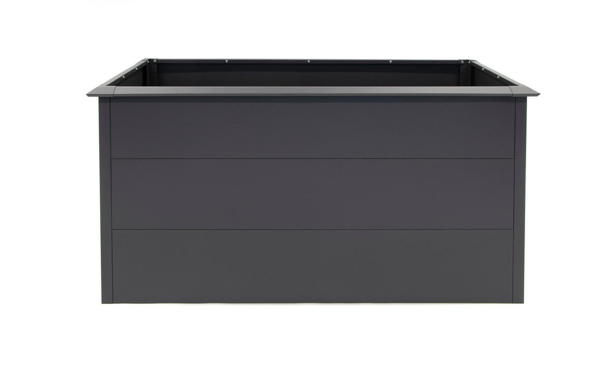 HOCHBEET anthrazit pulverbeschichtet, 150 x 75 x 77 cm - Grau, Kunststoff (80/175/120cm)