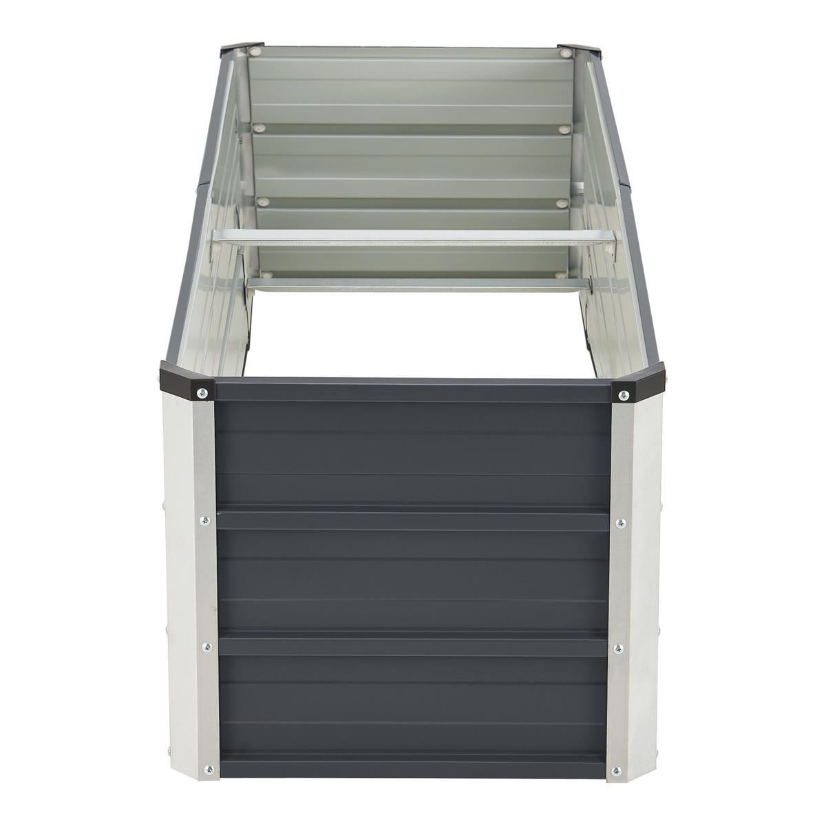 PFLANZBEET Nijmegen - Anthrazit, Metall (125/40/47cm) - [en.casa]