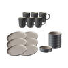 FRÜHSTÜCKSSERVICE Jasper grau 18er Set - Grau, Keramik (1/1/1cm) - Ritzenhoff Breker