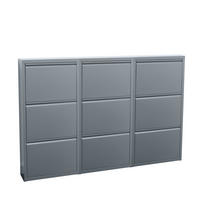 SCHUHKIPPER grau - Grau, Holzwerkstoff (150/106/16cm) - ebuy24