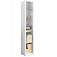 BÜCHERREGAL, weiß 25/30/182 cm - Weiß, Holzwerkstoff (25/182/30cm)
