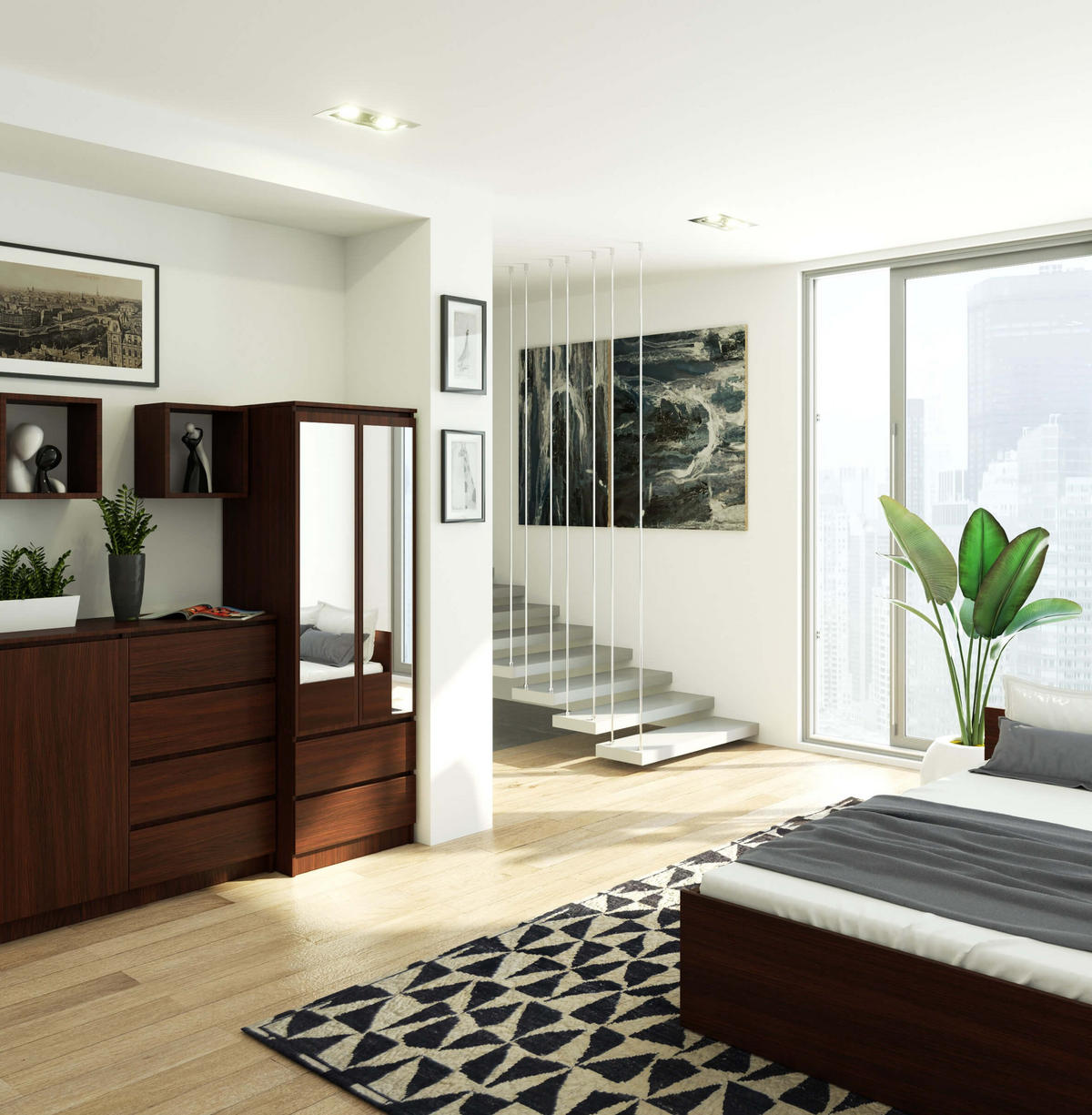 KLEIDERSCHRANK Wengefarben 60x51x180 cm - Wengefarben, Holzwerkstoff (60/180/51cm) - Akord