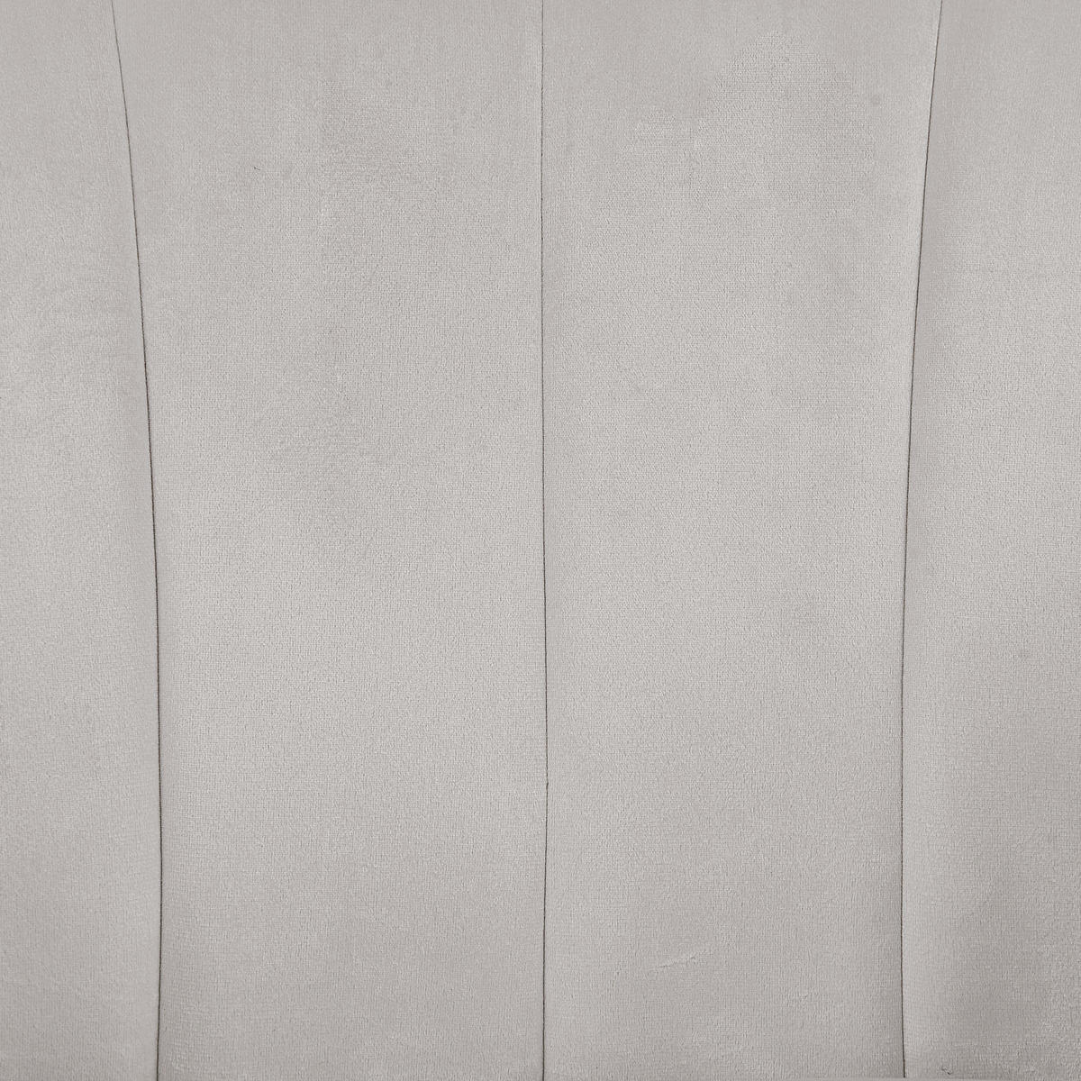 SESSEL Samtstoff Grau Laconia - Grau, Textil/Metall (85/72/62cm) - Beliani