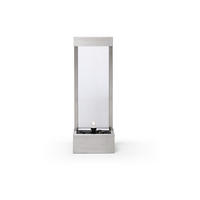 GARTENBRUNNEN - 39 cm x 22 cm - metall - silberfarben Panga - Silberfarben, Metall (22/39/108cm) - Vente-Unique