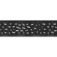 SICHTSCHUTZSTREIFEN Design Vlies Criss Cross für Doppelstabmatten Schwarzgrau 2,6m - Schwarz, Kunststoff (260/19cm) - ZAUN|ZU