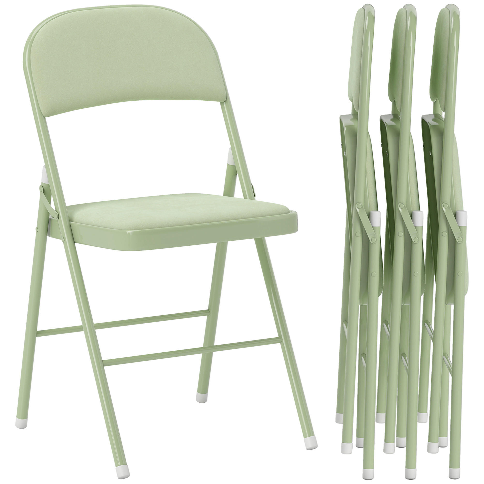 KLAPPSESSEL Grun 4 Stück - Grün, Naturmaterialien (45/78/46cm) - GiPP