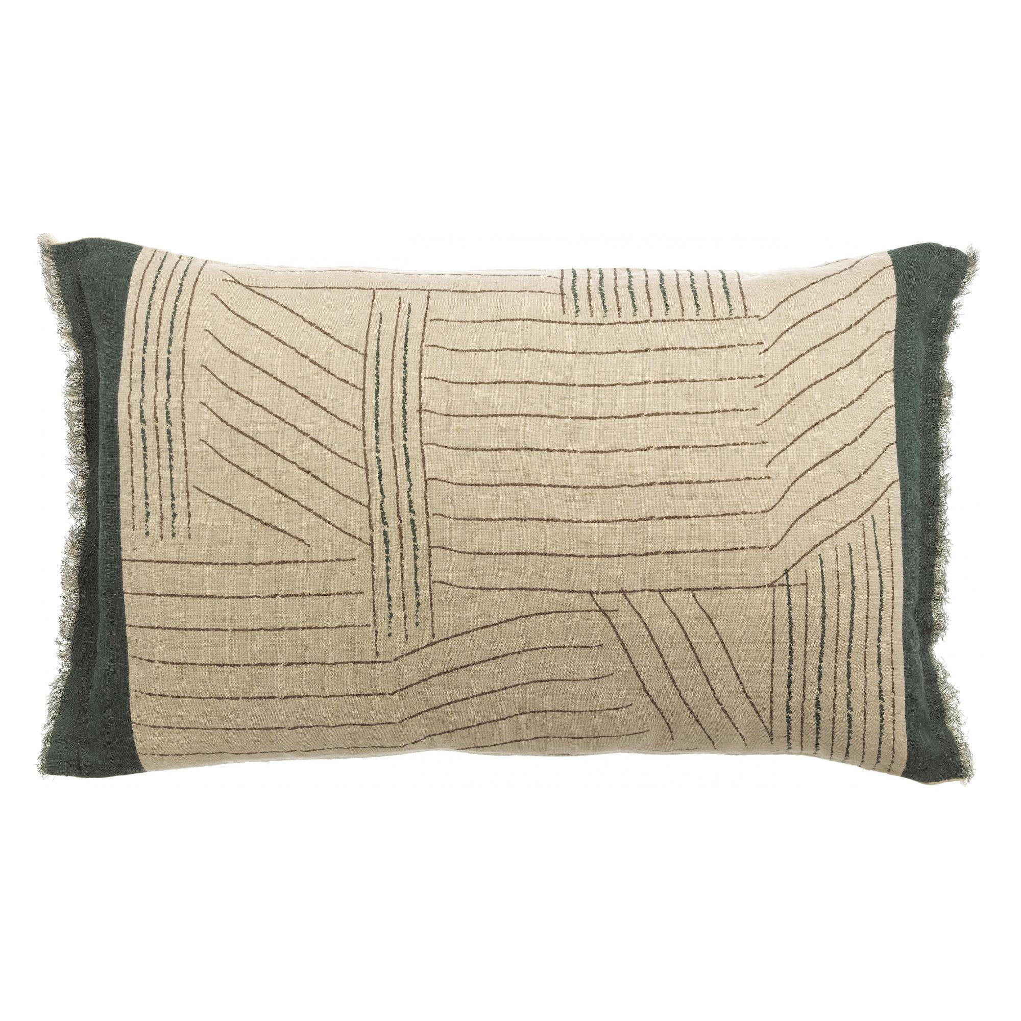 KISSEN Zeff Kori abgrund 40 x 65 cm - Blau, Textil (40/65cm) - Vivaraise
