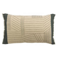 KISSEN Zeff Kori abgrund 40 x 65 cm - Blau, Textil (40/65cm) - Vivaraise