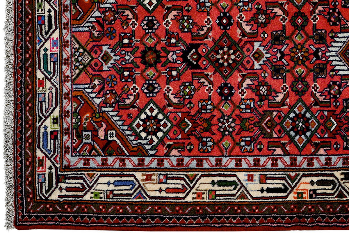 TEPPICH Assadabad Rot 207/83 cm Schurwolle - Rot, Textil (83/207cm) - Looma