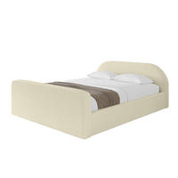 POLSTERBETT mit Bettkasten, Fußteil und Lattenrost, Boxbett ohne Matratze - TIVON-Z-V1 180x200 Beige - Taupe, Holzwerkstoff/Textil (180/200cm) - ALTDECOR