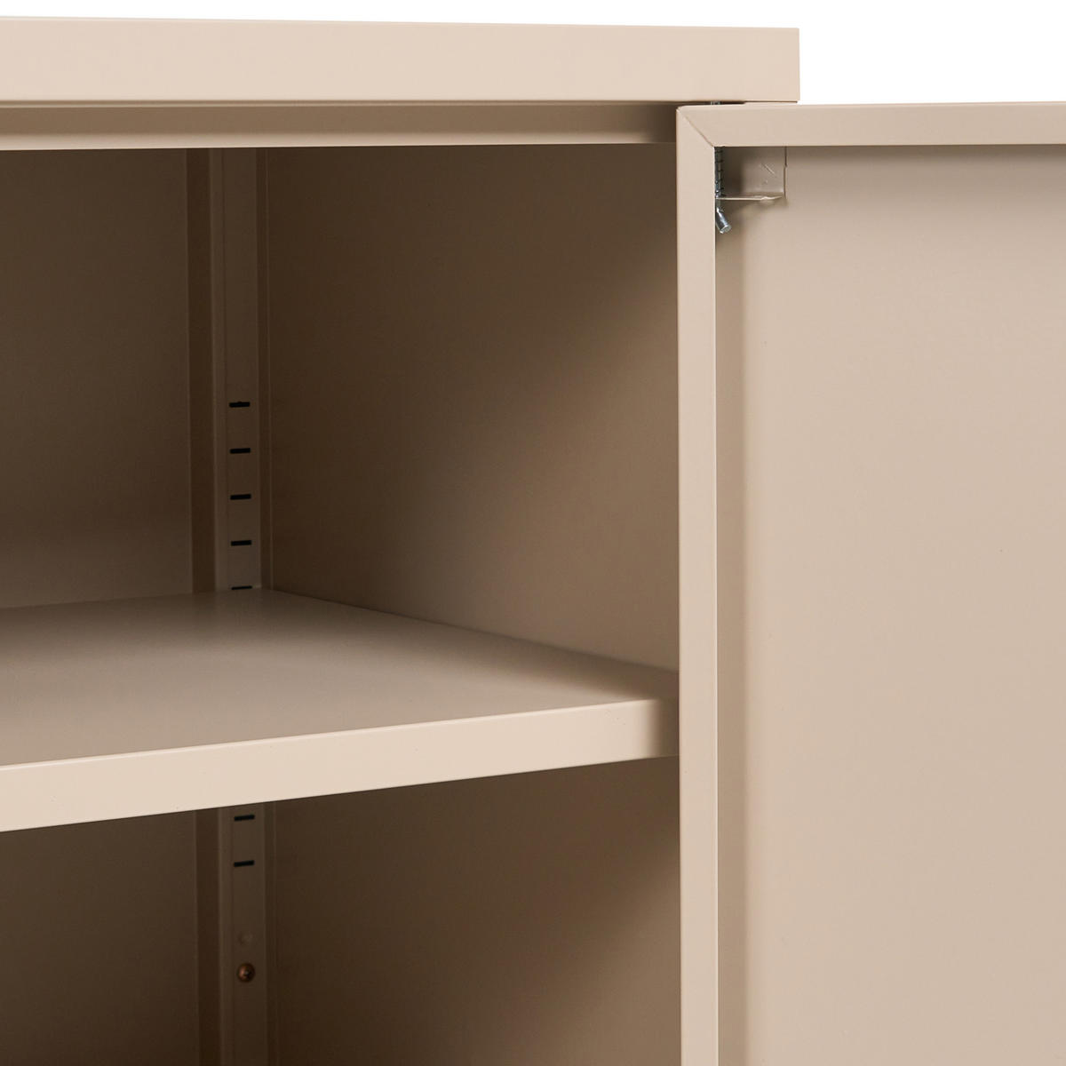 BÜROSCHRANK Metall Beige Uria - Beige, Metall (100/65/40cm) - Beliani