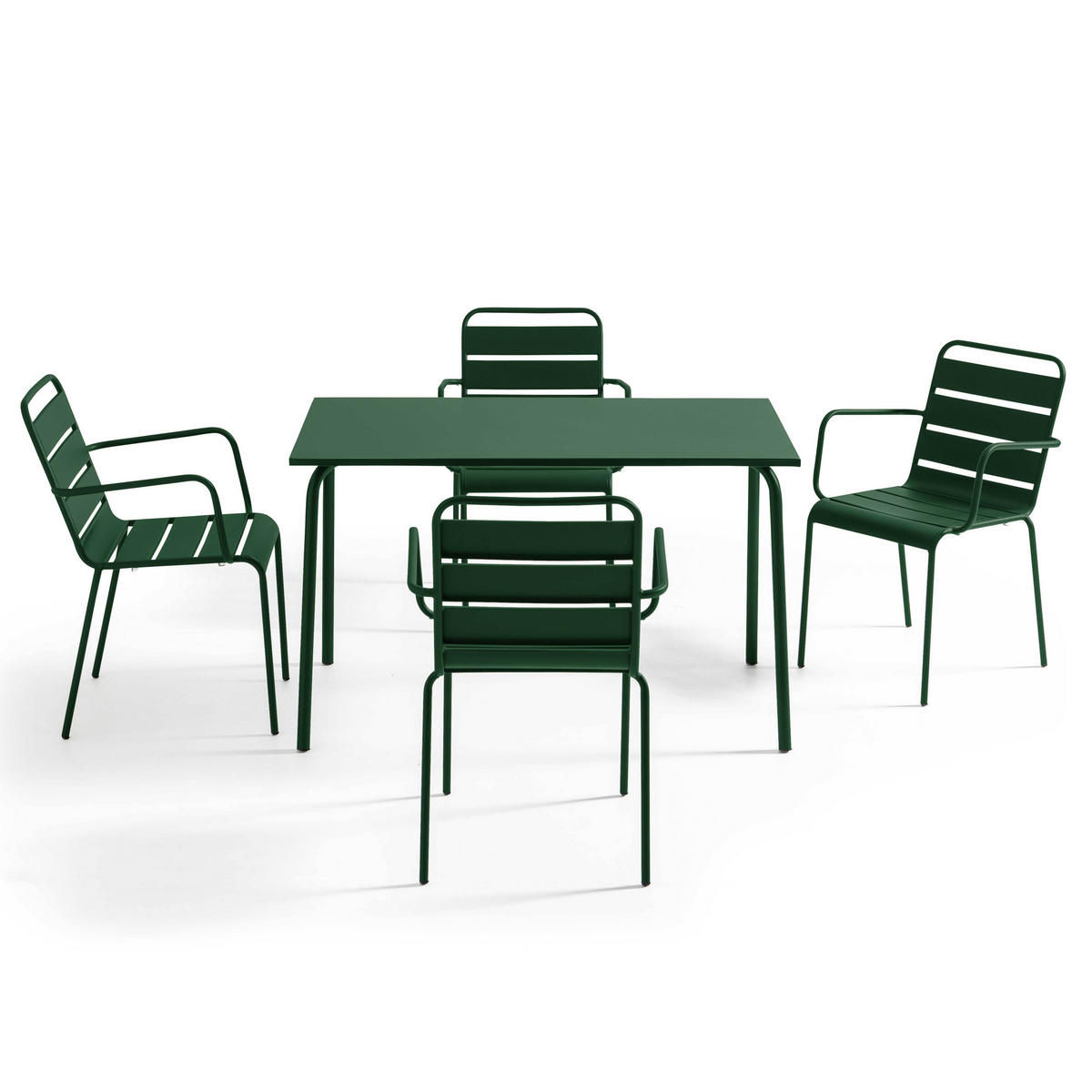 GARTENSET 5-tlg., Waldgrün - Grün, Metall - Oviala