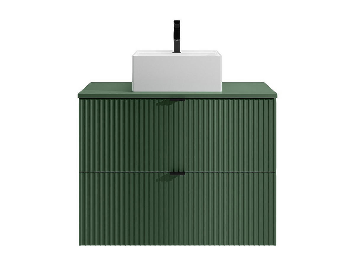 EINZELWASCHTISCH - 80cm x 47cm - MDF - grün - ZEVINI - Grün, Holz (80/60/47cm) - Vente-Unique